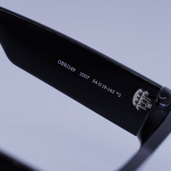 Off-White OERI149 CHESTER 1007 Sunglasses Black Square Frame, Dark Grey Lenses - Picture 6 of 10